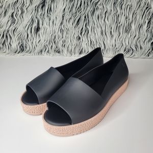 Melissa Black Puzzle Platform Shoes